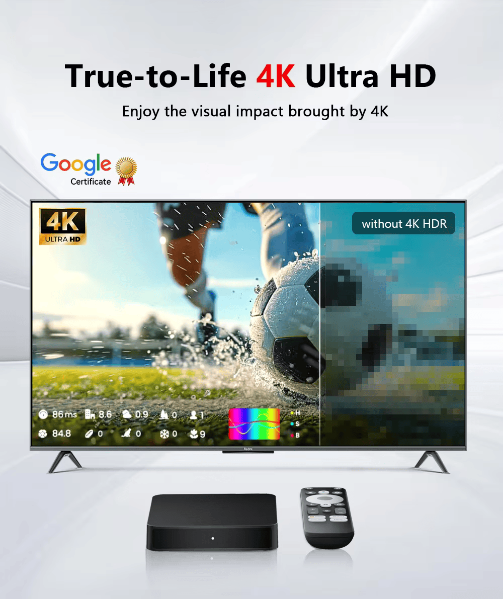 Google Sertificēts Android TV Box DColor GD2 2GB RAM, 32GB ROM (Smart TV konsole)