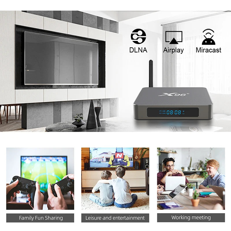Android TV Box X96 X6 8GB RAM, 64GB ROM (Smart TV konsole)