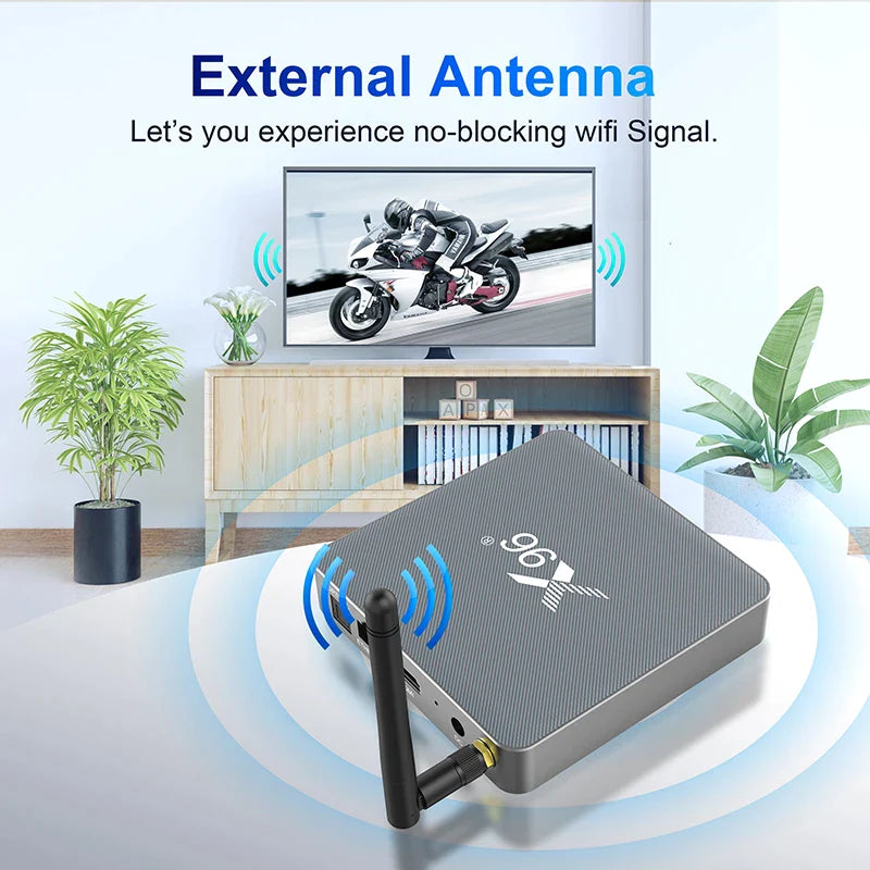 Android TV Box X96 X6 8GB RAM, 128GB ROM (Smart TV konsole)