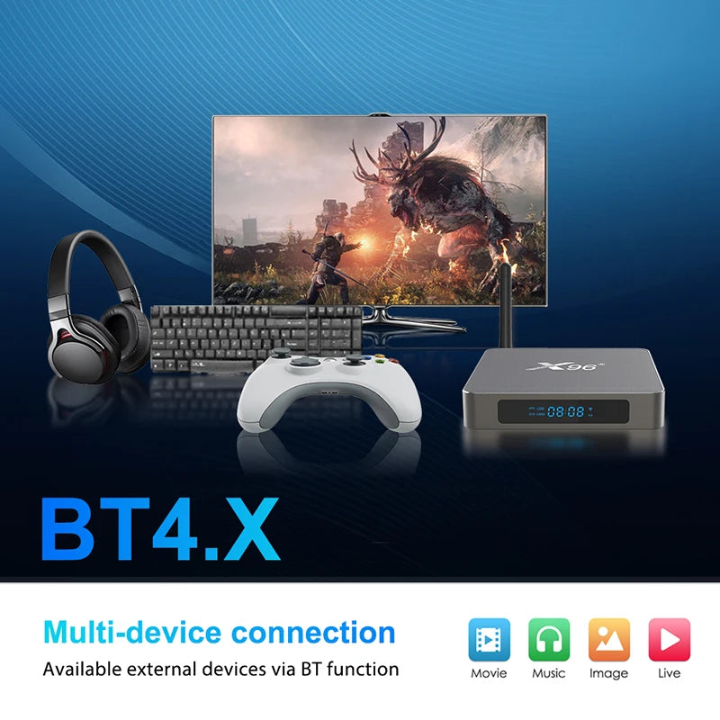 Android TV Box X96 X6 8GB RAM, 64GB ROM (Smart TV konsole)