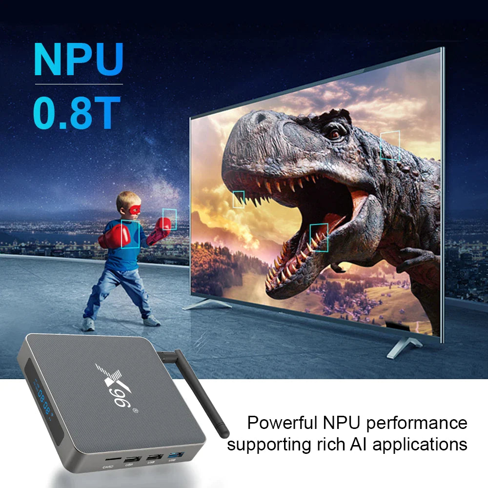 Android TV Box X96 X6 8GB RAM, 128GB ROM (Smart TV konsole)