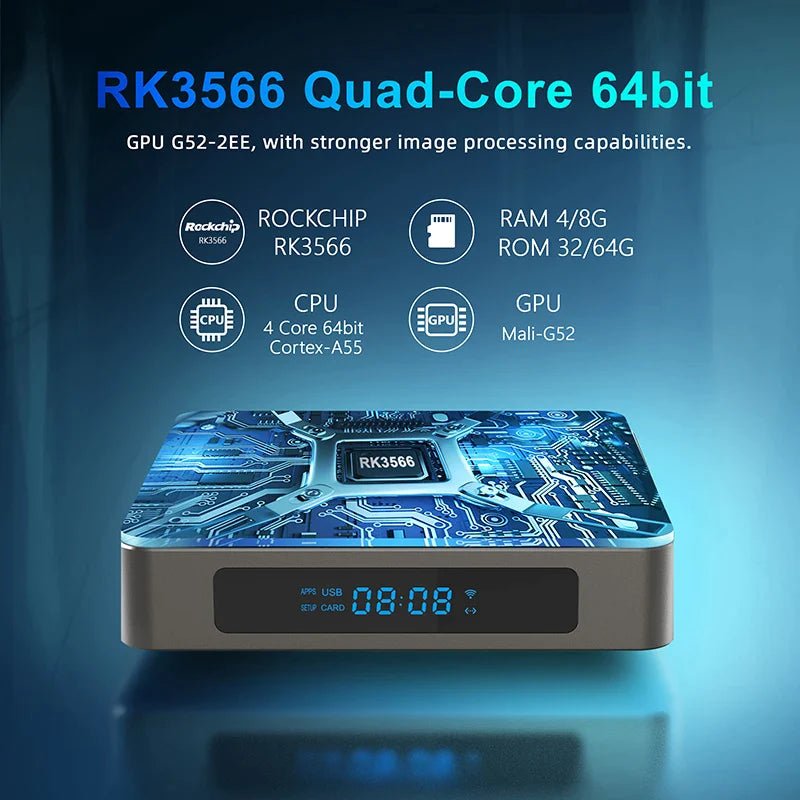 Android TV Box X96 X6 8GB RAM, 128GB ROM (Smart TV konsole)