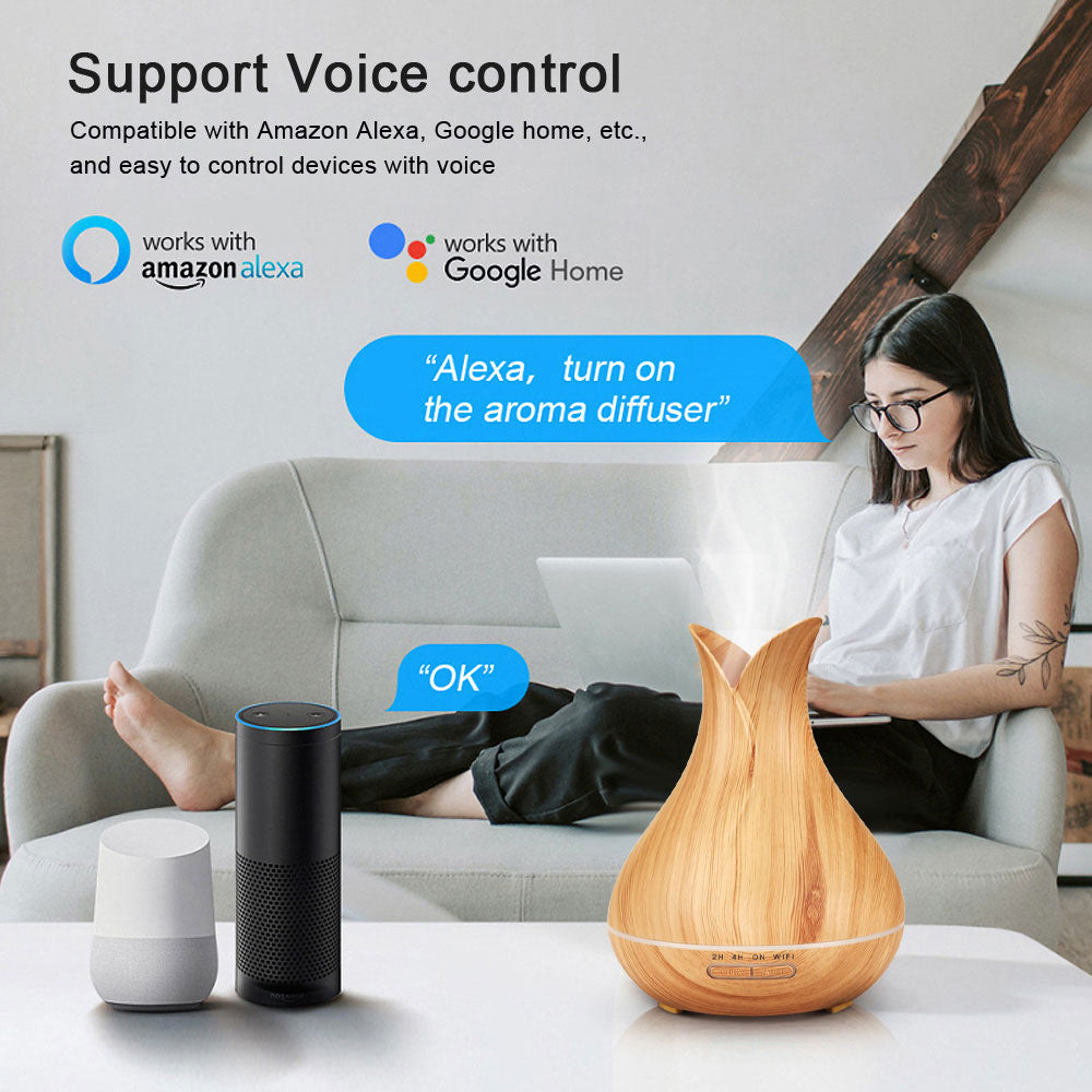 Augstas jaudas WiFi Tuya Smart un Smart Life bezvadu gaisa mitrinātājs