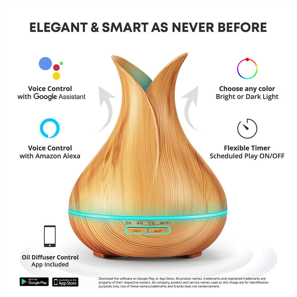 Augstas jaudas WiFi Tuya Smart un Smart Life bezvadu gaisa mitrinātājs