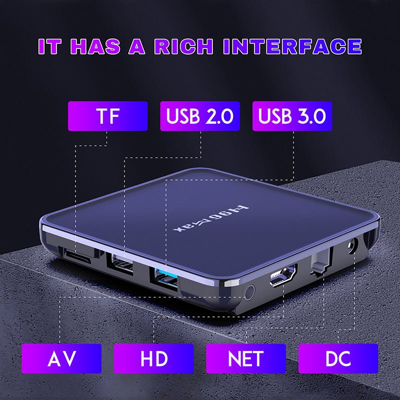 Android TV Box H96 MAX V12 2GB RAM, 16GB ROM, RK3318 (Smart TV konsole) - Reltek
