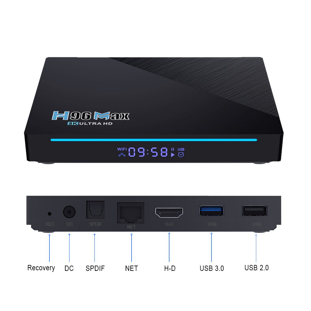 Android TV Box H96 MAX V56 4GB RAM, 32GB ROM (Smart TV konsole) - Reltek