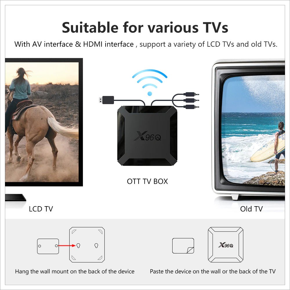 Android TV Box X96Q 2GB RAM 2GB RAM, 16GB ROM (Smart TV Konsole) - Reltek