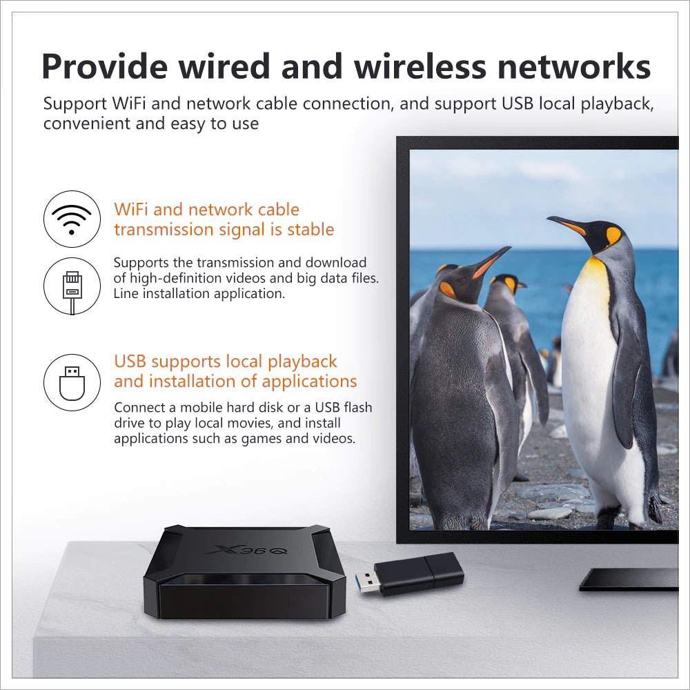 Android TV Box X96Q 2GB RAM 2GB RAM, 16GB ROM (Smart TV Konsole) - Reltek