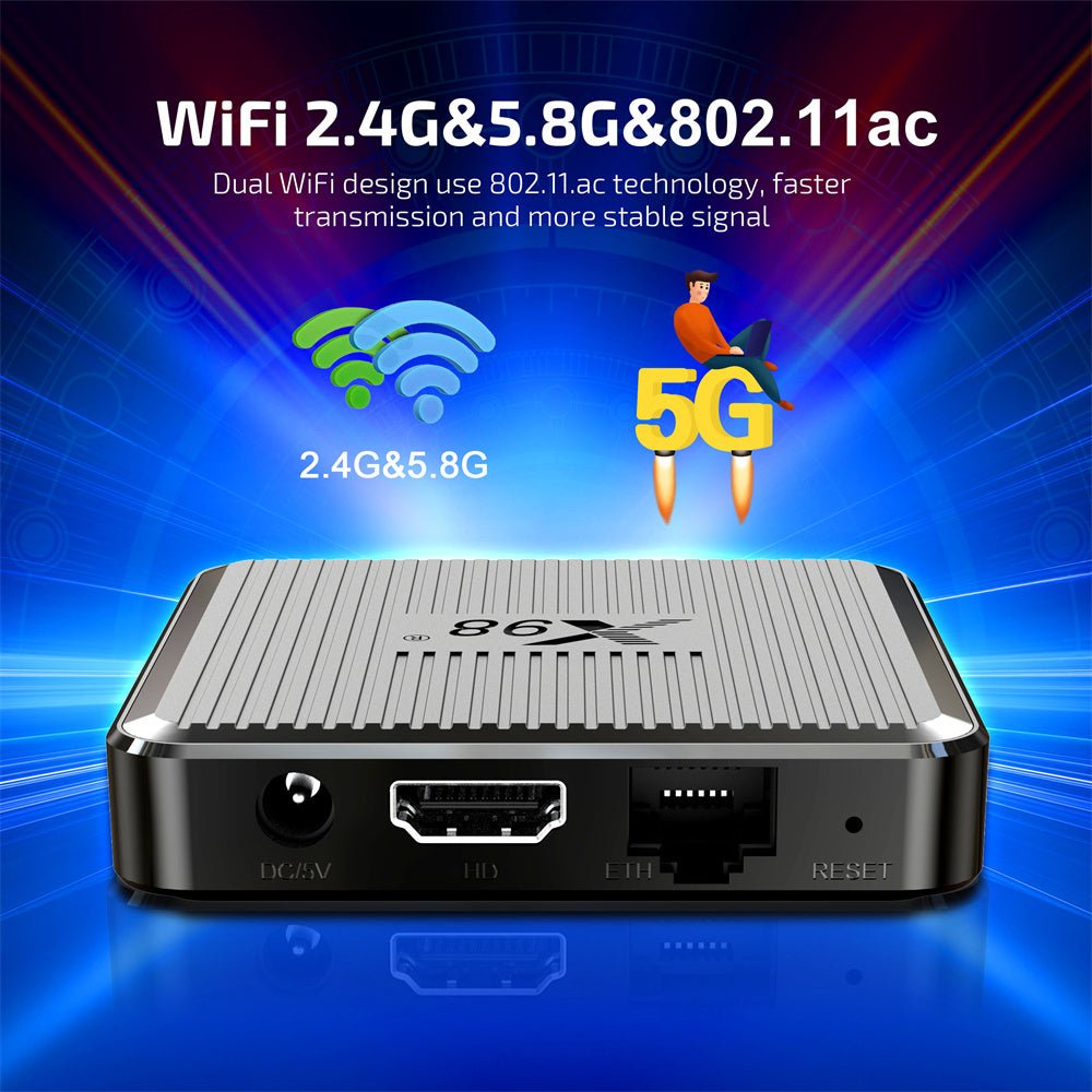Android TV Box X98Q 2GB RAM, 16GB ROM (Smart TV konsole) - Reltek