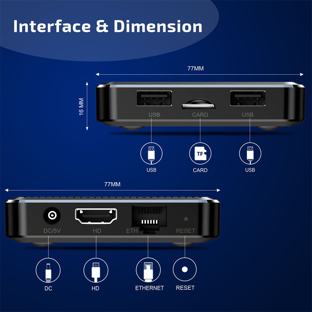 Android TV Box X98Q 2GB RAM, 16GB ROM (Smart TV konsole) - Reltek