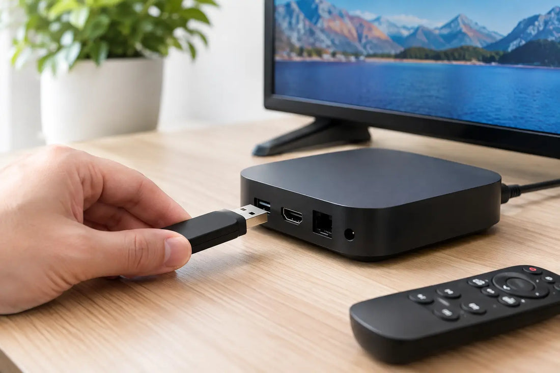 Kā pievienot USB disku TV Box ierīcei pareizi