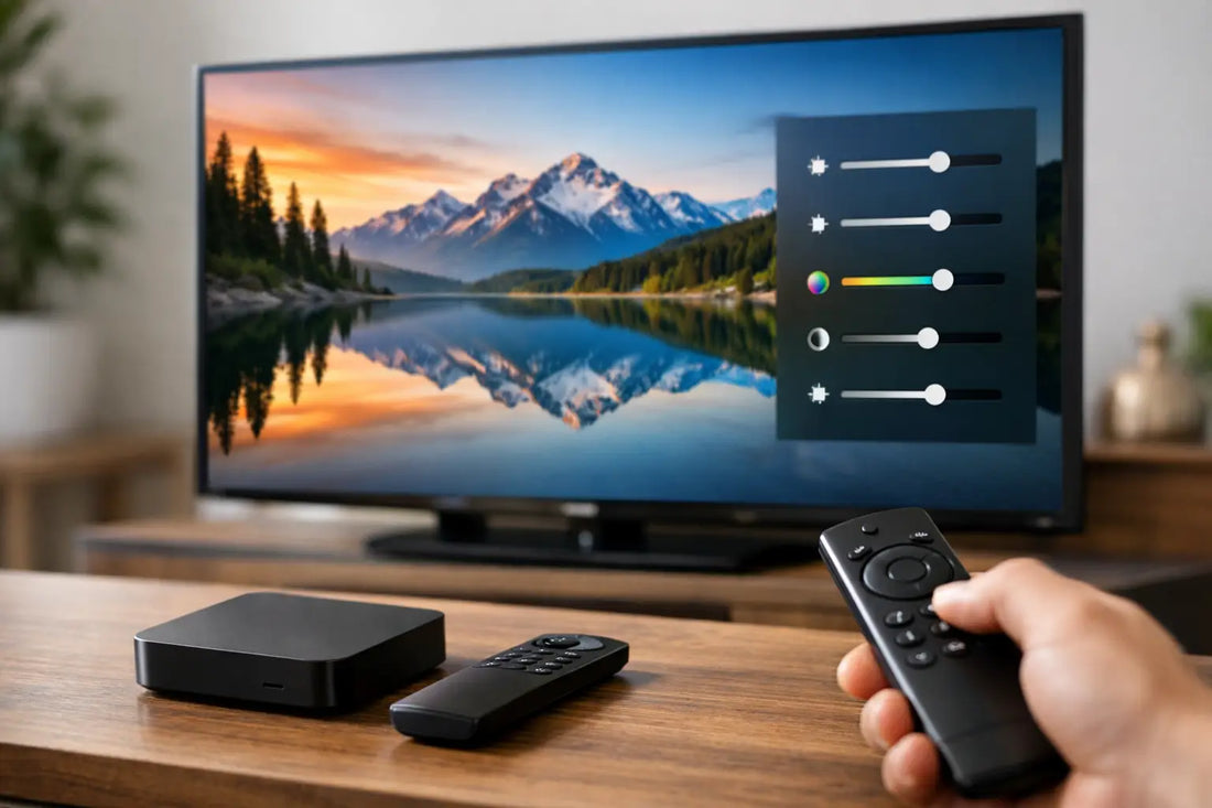 TV Box attēla iestatījumu ceļvedis mājas TV