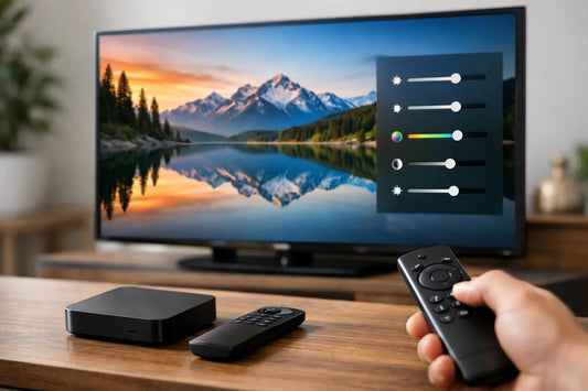 TV Box attēla iestatījumu ceļvedis mājas TV