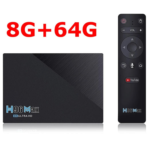 Android TV Box H96 Max 3566, 8GB RAM, 64GB ROM, CPU RK3566 (Smart TV Konsole)
