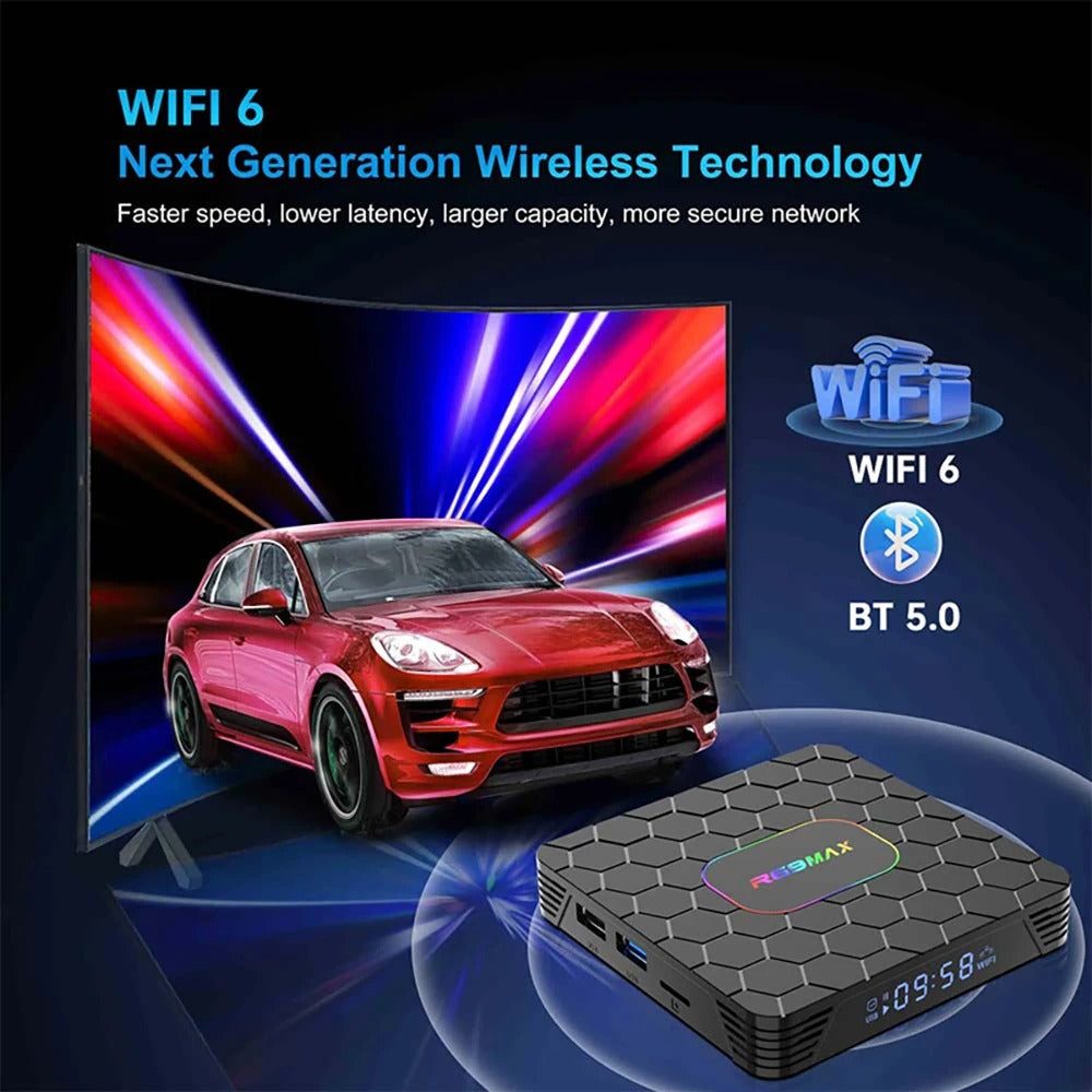 Android TV Box R69 Max, 4GB RAM, 64GB ROM, Android TV (ATV), CPU RK3528 (Smart TV Console)