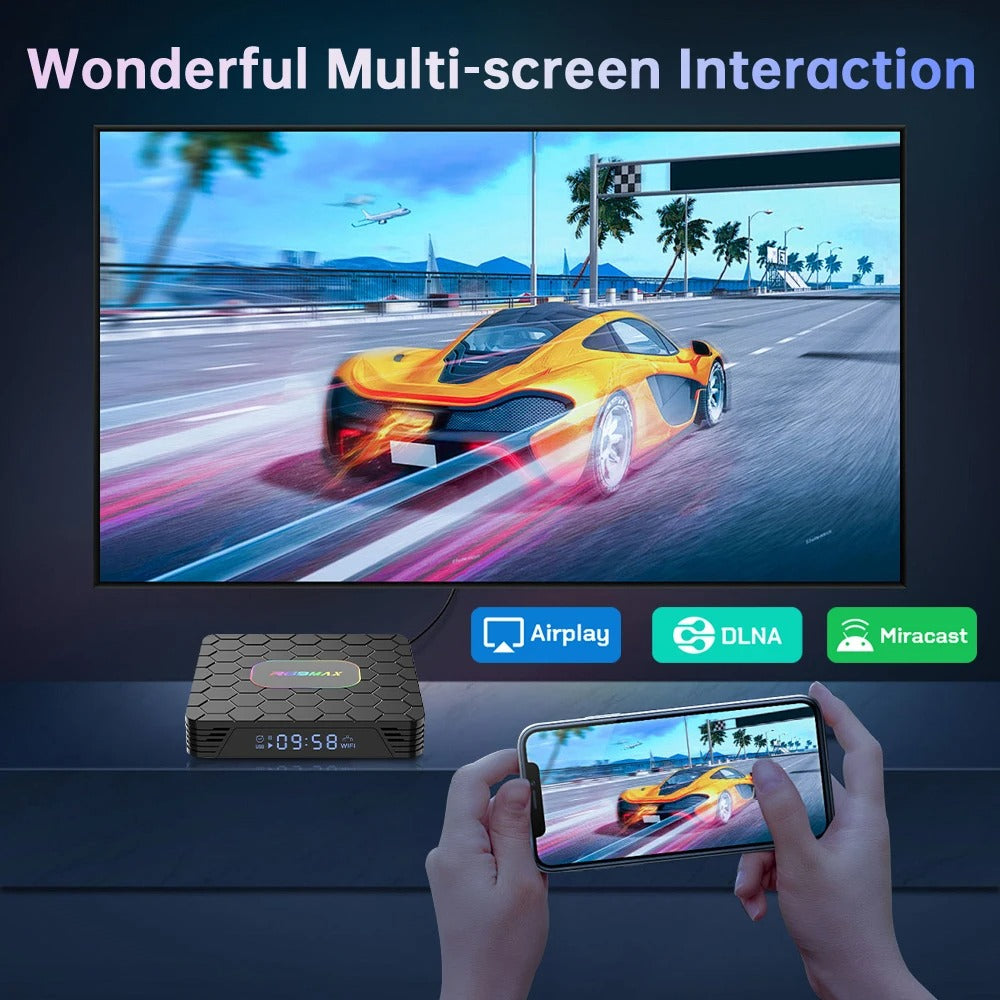 Android TV Box R69 Max, 4GB RAM, 64GB ROM, Android TV (ATV), CPU RK3528 (Smart TV Console)