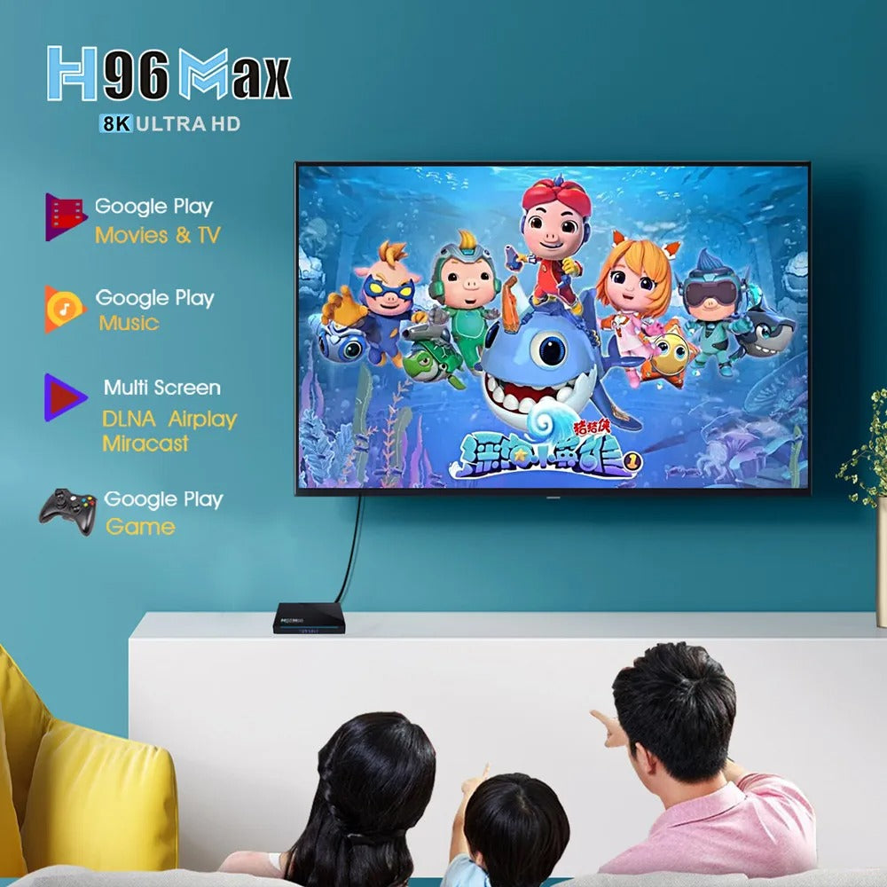Android TV Box H96 Max 3566, 8 ГБ ОЗУ, 64 ГБ ПЗУ, процессор RK3566 (консоль Smart TV)