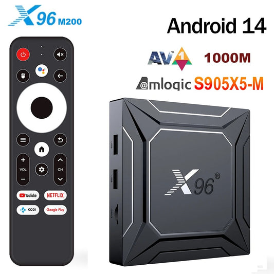 Android TV Box X96 M200, 4GB RAM, 64GB ROM, CPU Amlogic S905A (Smart TV Konsole)