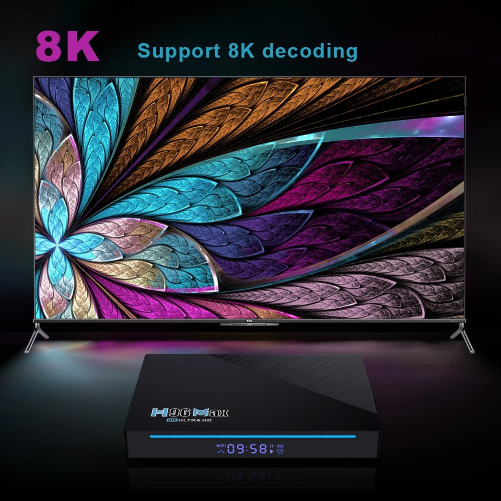 Android TV Box H96 Max 3566, 8 ГБ ОЗУ, 64 ГБ ПЗУ, процессор RK3566 (консоль Smart TV)
