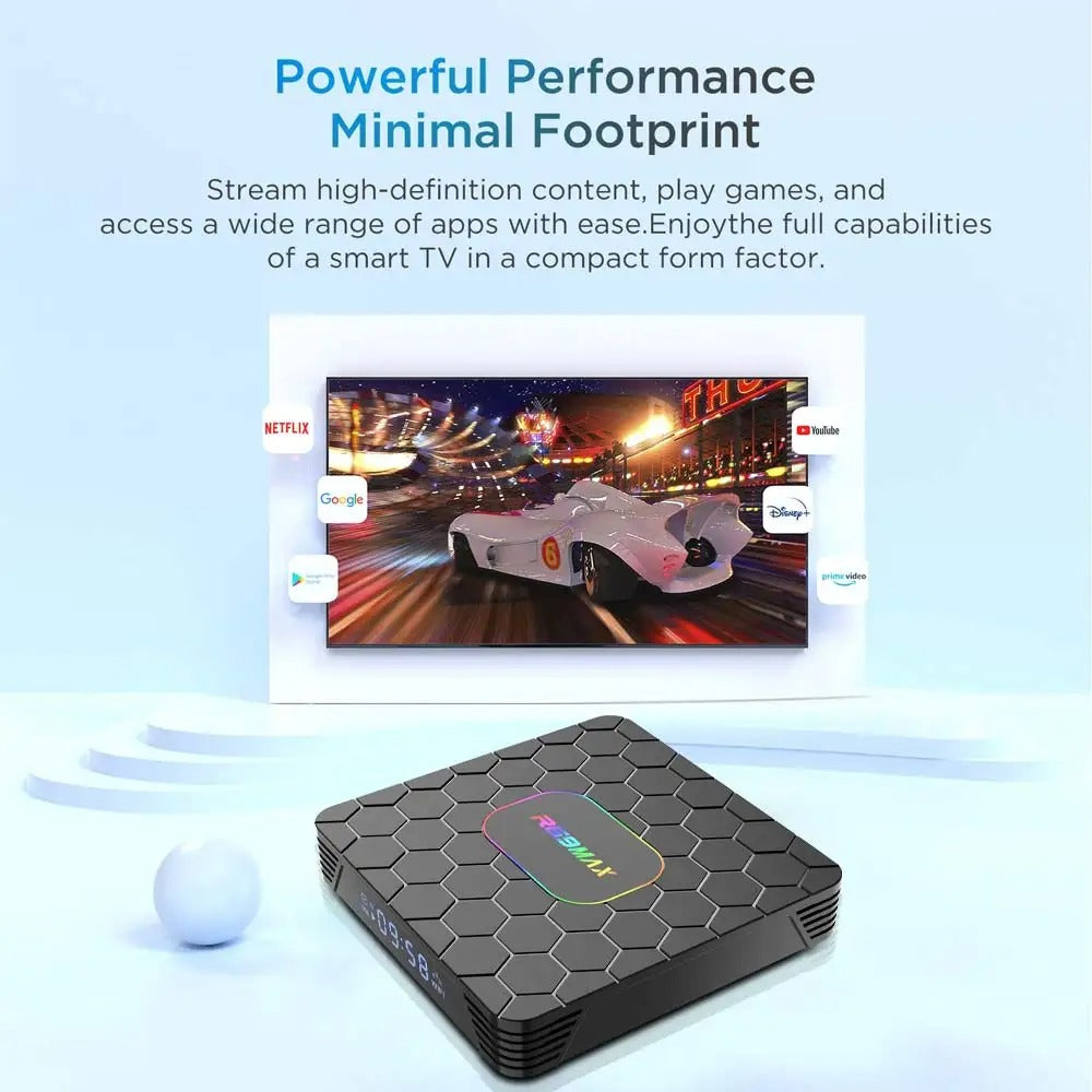 Android TV Box R69 Max, 4GB RAM, 64GB ROM, Android TV (ATV), CPU RK3528 (Smart TV Console)