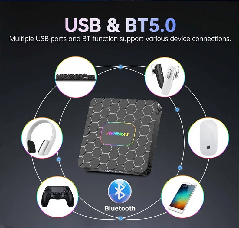 Android TV Box R69 Max, 4GB RAM, 64GB ROM, Android TV (ATV), CPU RK3528 (Smart TV Console)