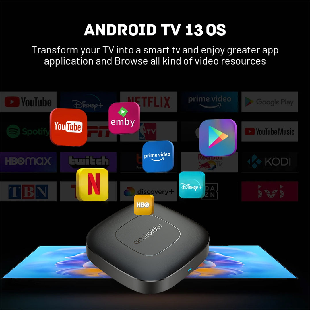 Android TV Box Mortal T1 2GB RAM, 16GB ROM, Oficiāla Sertificēta Sistēma, H313 CPU (Smart TV Konsole)