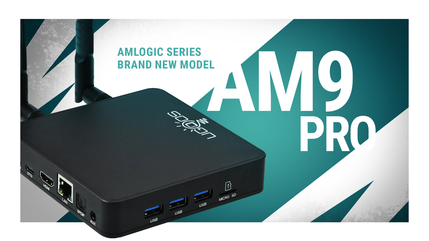 Android TV Box UGOOS AM9 PRO, 4 ГБ ОЗУ, 64 ГБ ПЗУ, CPU S905X5-J (приставка Smart TV)