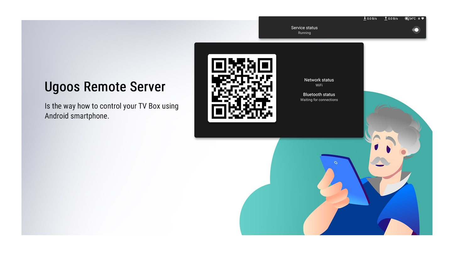 Android TV Box UGOOS AM9 PRO, 4 ГБ ОЗУ, 64 ГБ ПЗУ, CPU S905X5-J (приставка Smart TV)