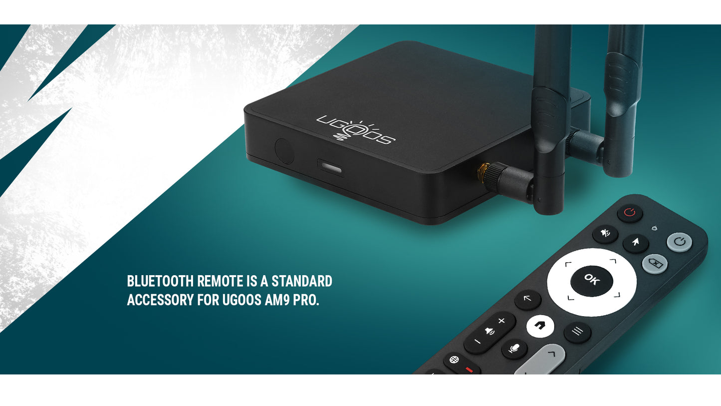 Android TV Box UGOOS AM9 PRO, 4 ГБ ОЗУ, 64 ГБ ПЗУ, CPU S905X5-J (приставка Smart TV)