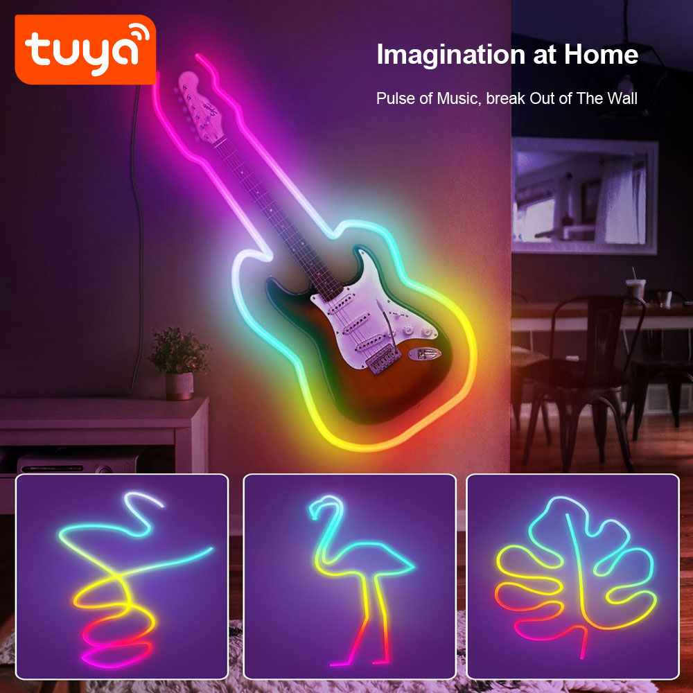 Неоновая лента RGB Magic LED с Tuya Smart и Smart Life, музыкальным режимом и другими функциями