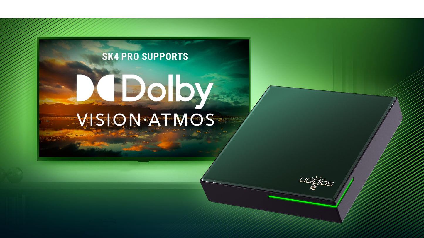 Android TV Box Ugoos SK4 PRO, 4GB RAM, 64GB ROM, CPU S905X5M-K, Widevine L1 (Smart TV Konsole)