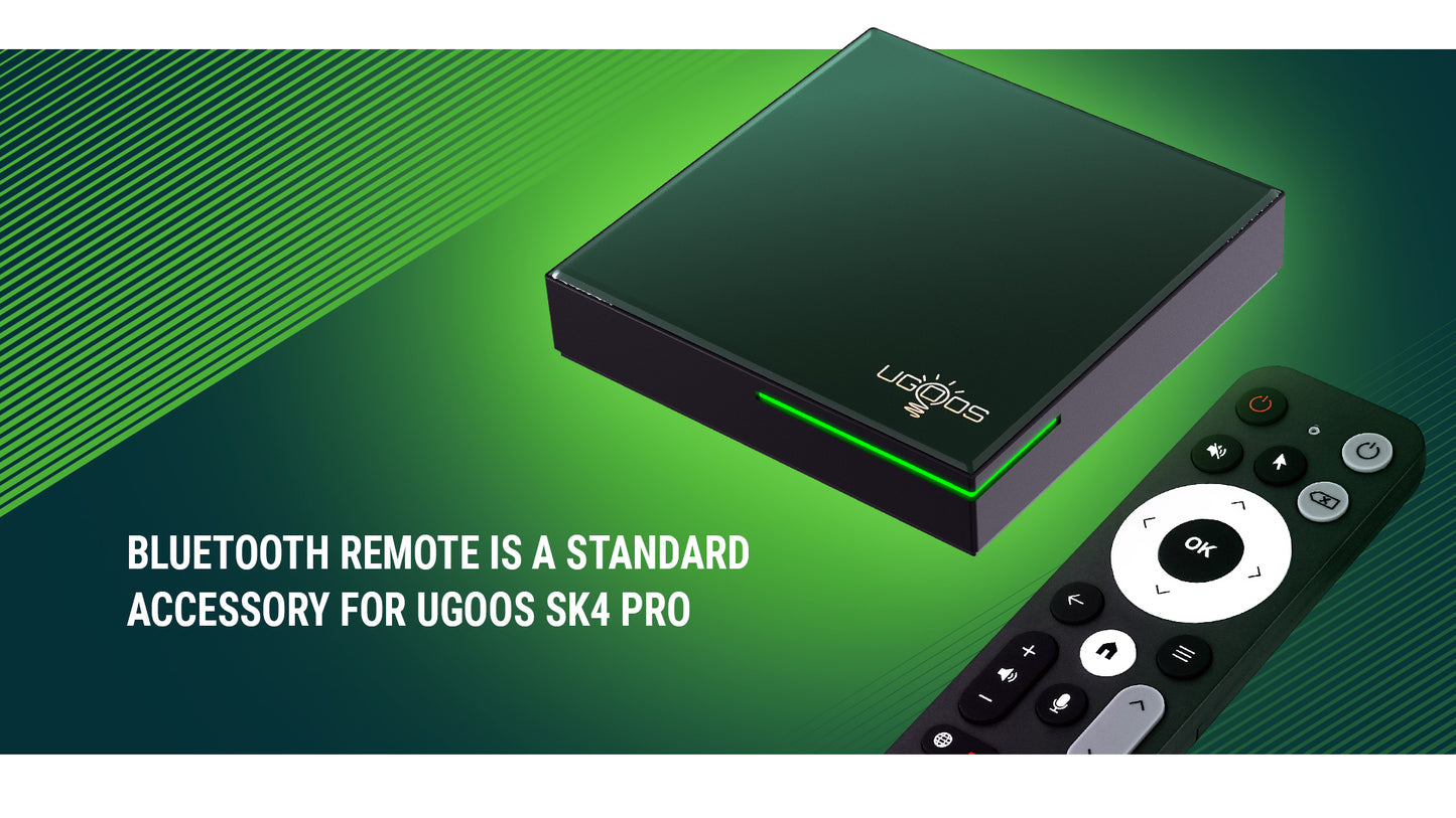 Android TV Box Ugoos SK4 PRO, 4GB RAM, 64GB ROM, CPU S905X5M-K, Widevine L1 (Smart TV Konsole)