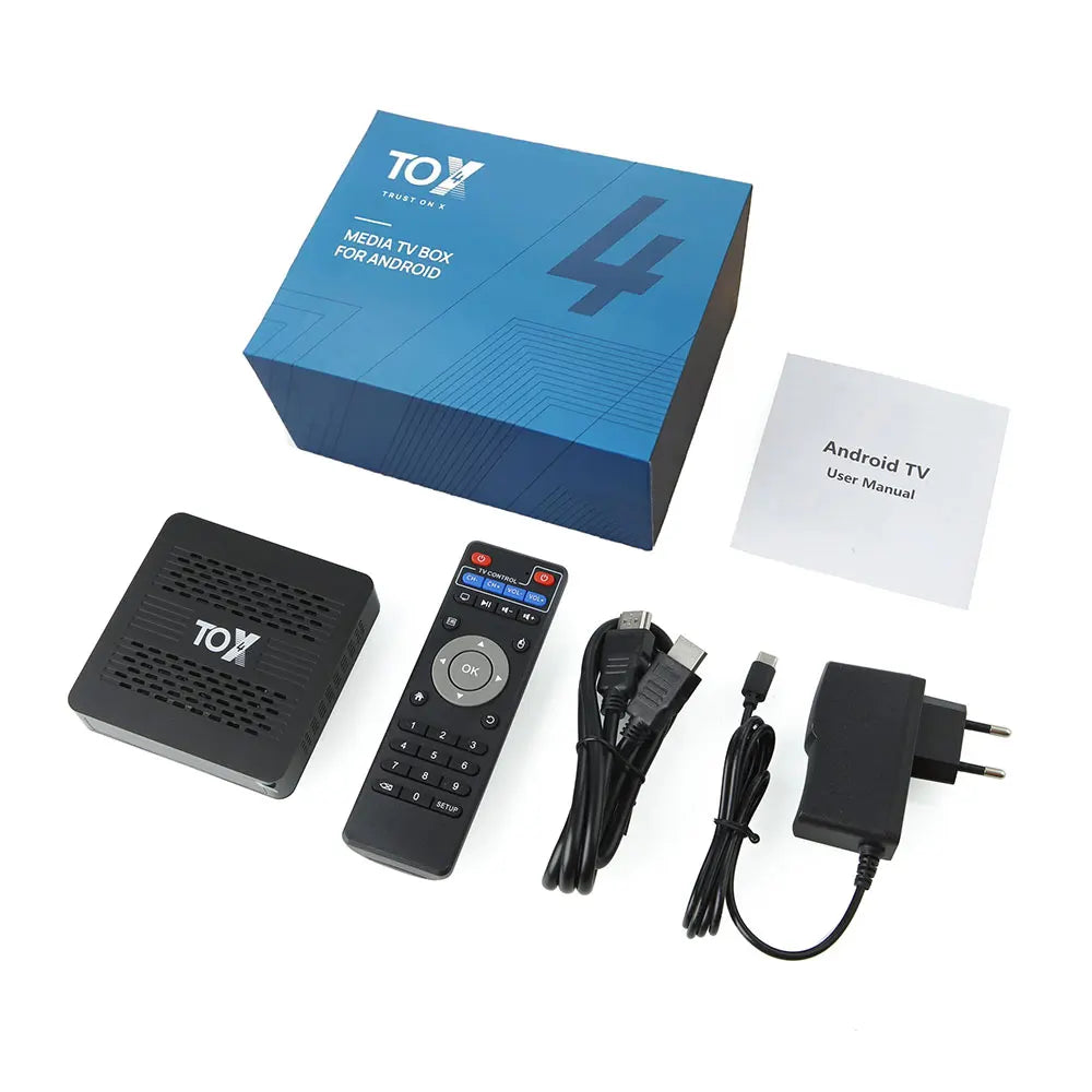 AndroidTVBoxTOXBOXTOX44ГБОЗУ,32ГБПЗУ,RK3528(консольSmartTV)