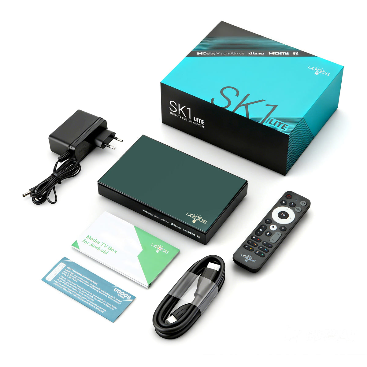 Android 14 TV Box Ugoos SK1 Lite, 4GB RAM, 64GB ROM, CPU S928X-K, Widevine L1 (Smart TV console)