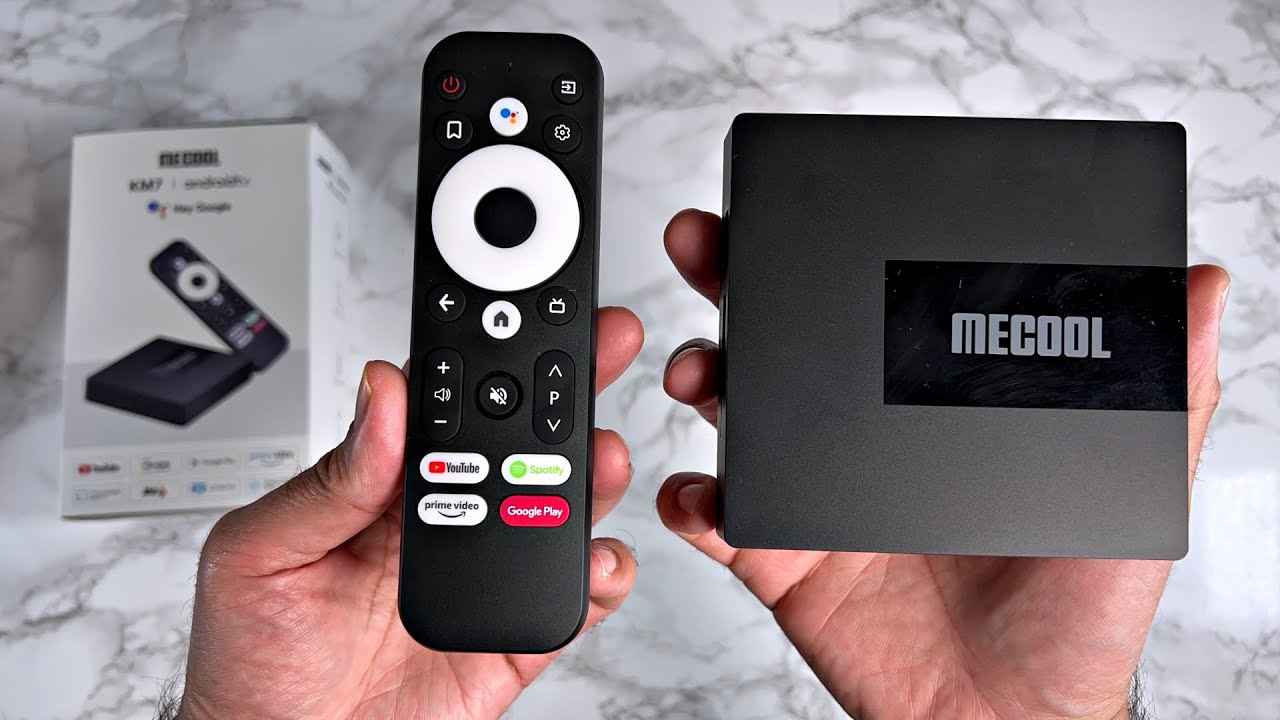 Load video: MECOOL KM7 UHD 4K Streaming Box - Android TV OS v11 - 4+64GB