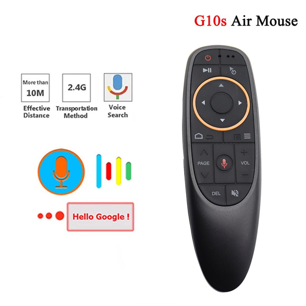 Air Mouse G10s (G10) ar žiroskopu un iebūvētu mikrofonu. - Reltek