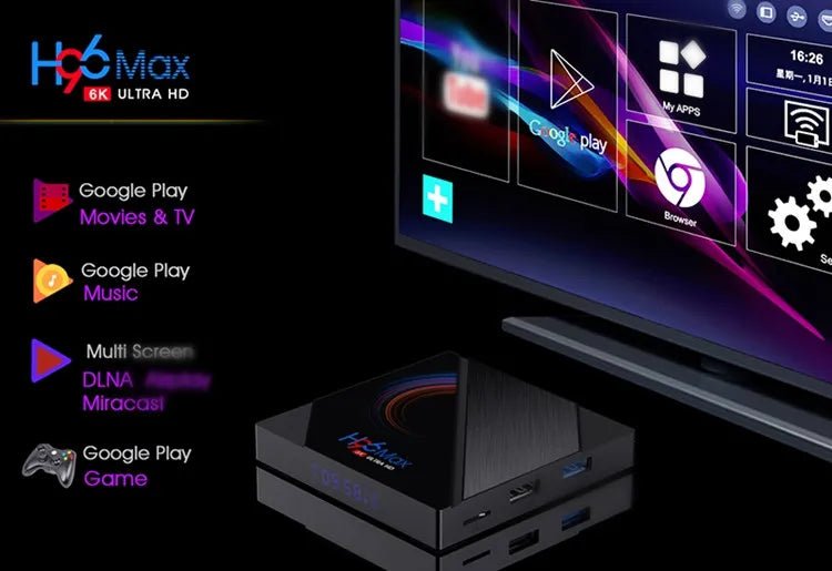 Android TV Box H96 MAX 2GB RAM, 16GB ROM (Smart TV Konsole) - Reltek